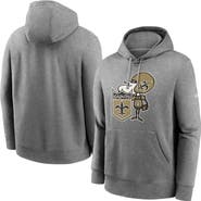 Nike Men's Nike Heathered Gray New Orleans Saints Rewind Club Fleece Pullover Hoodie