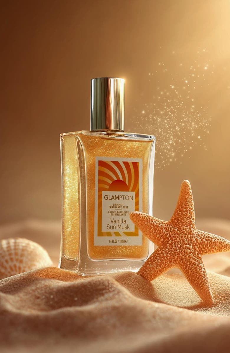 GLAMPTON Vanilla Sun Musk Shimmer Fragrance Mist, Alternate, color, 