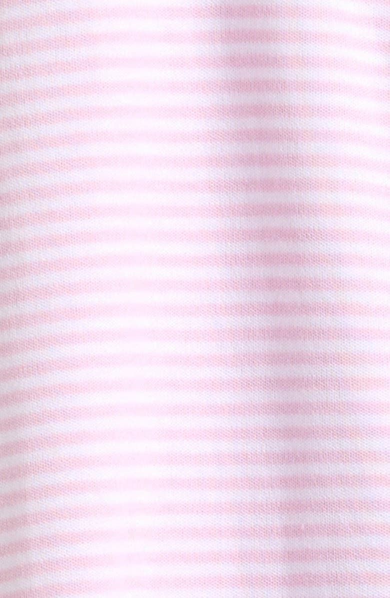 Kissy Kissy Stripes Convertible Pima Cotton Gown, Alternate, color, Pink