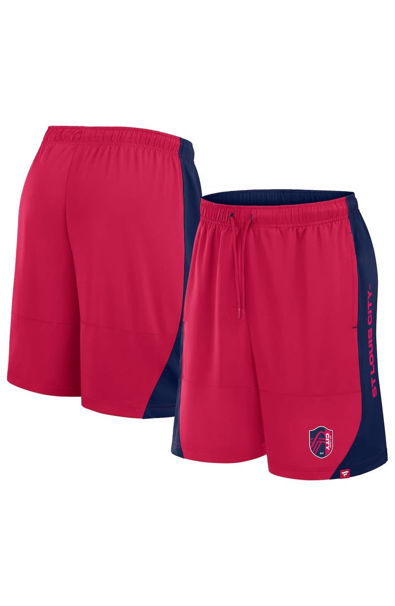 FANATICS Men's Fanatics Red St. Louis City SC Throw-In Shorts, Alternate, color, Red