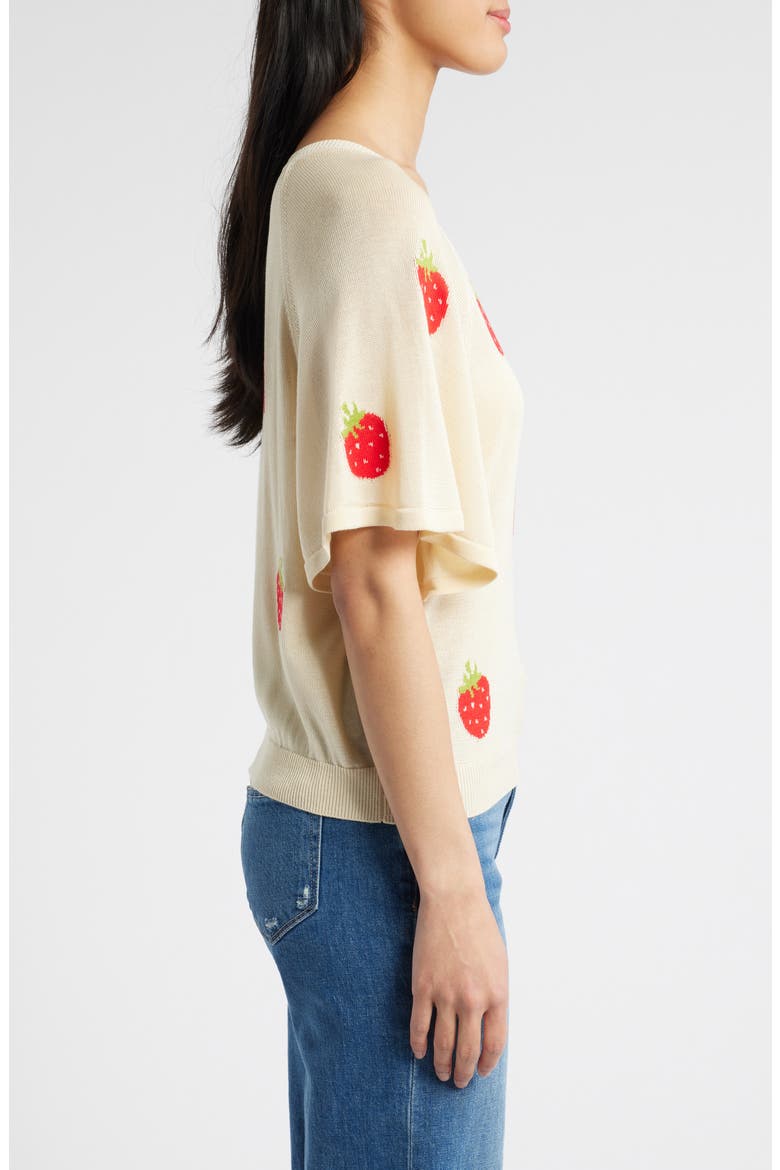 V-Neck Batwing Sweater, Alternate, color, PALE OAK