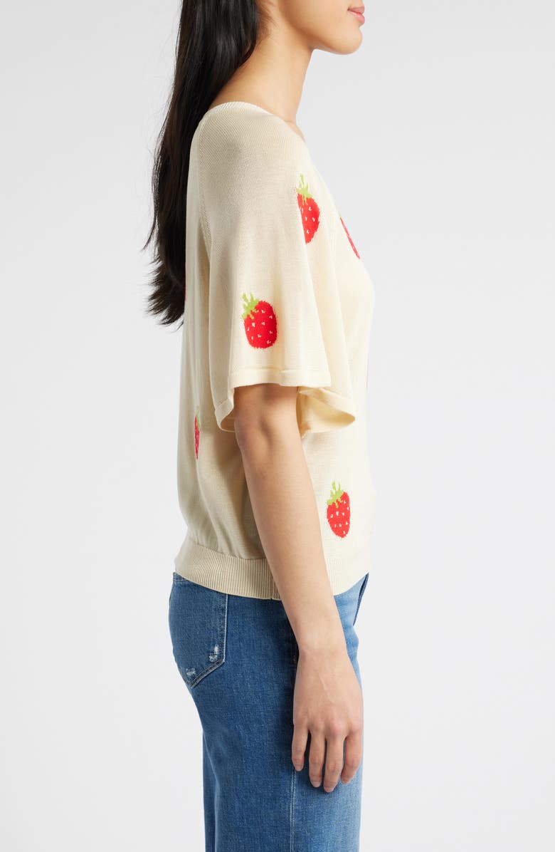 Wit & Wisdom V-Neck Batwing Sweater, Alternate, color, Pale Oak