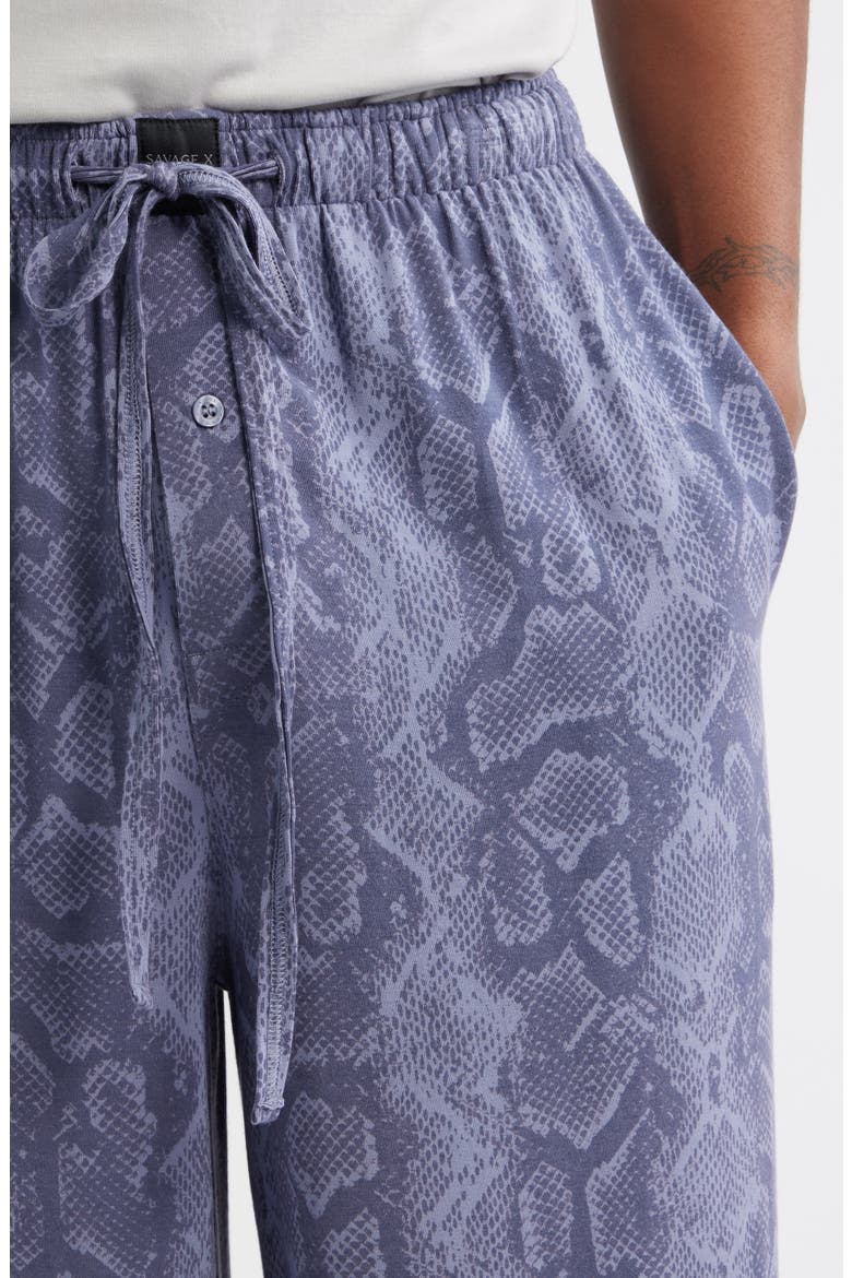 Wide Leg Pajama Pants, Alternate, color, PEACEFUL PURPLE BOA BADDIE