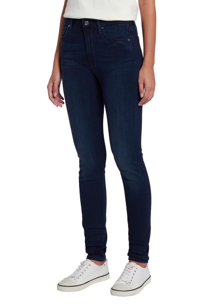 High Waist Skinny Jeans, Main, color, TWILIGHT BLUE