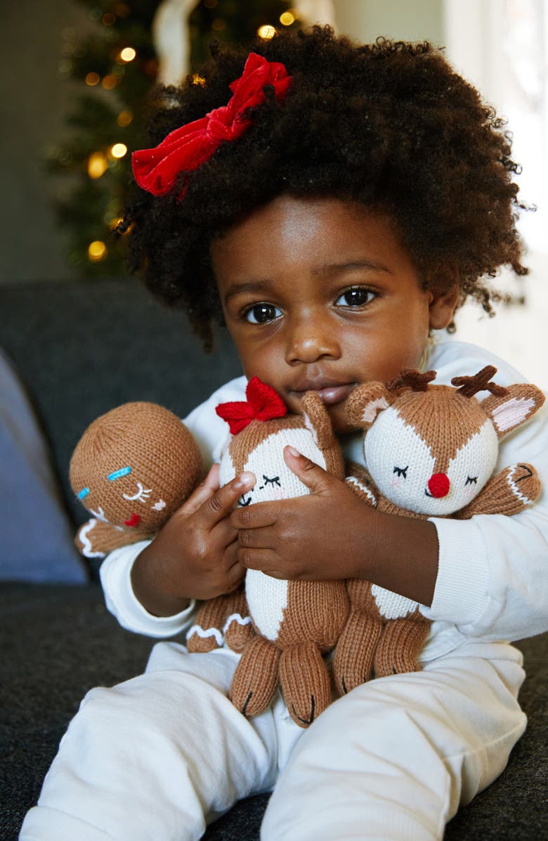 reD & oLive Baby Gingerbread Cotton Stuffed Animal, Alternate, color, Almond