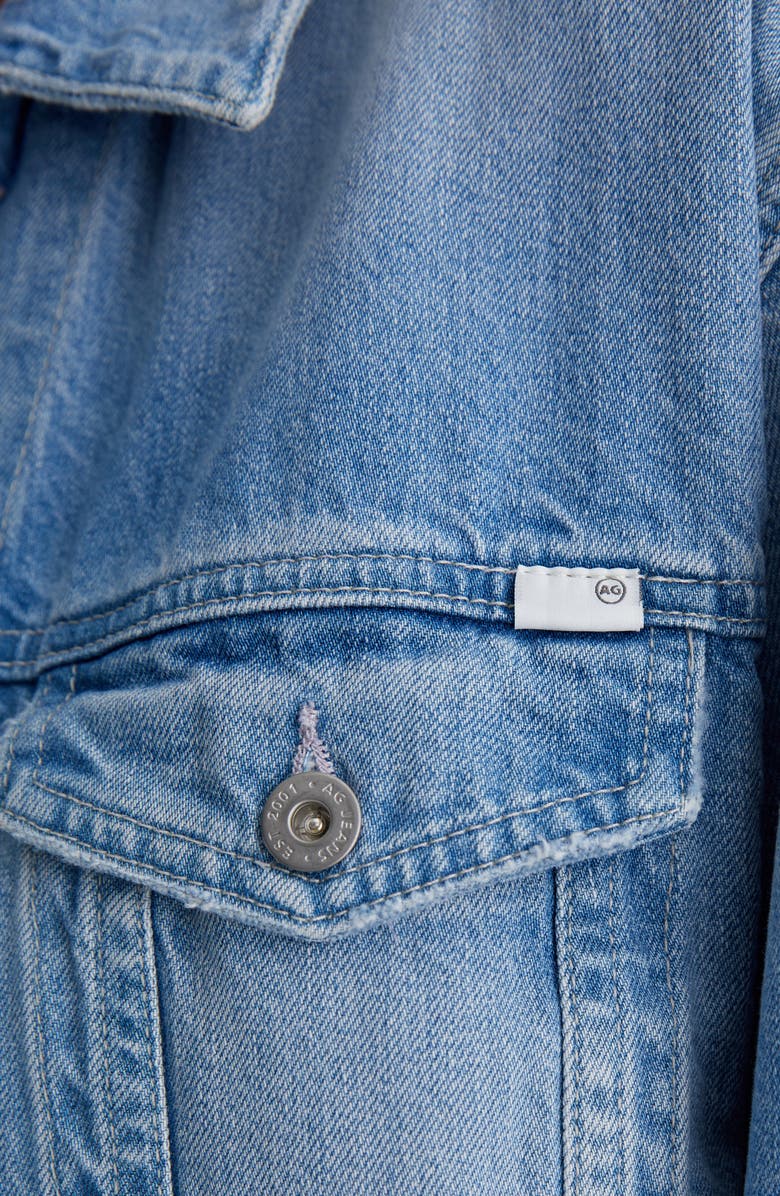 AG Ramie Denim Jacket, Alternate, color, Siren