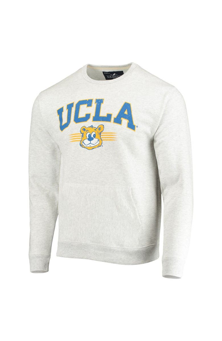 LEAGUE COLLEGIATE WEAR Men's League Collegiate Wear Heathered Gray UCLA Bruins Upperclassman Pocket Pullover Sweatshirt, Alternate, color, Heather Gray