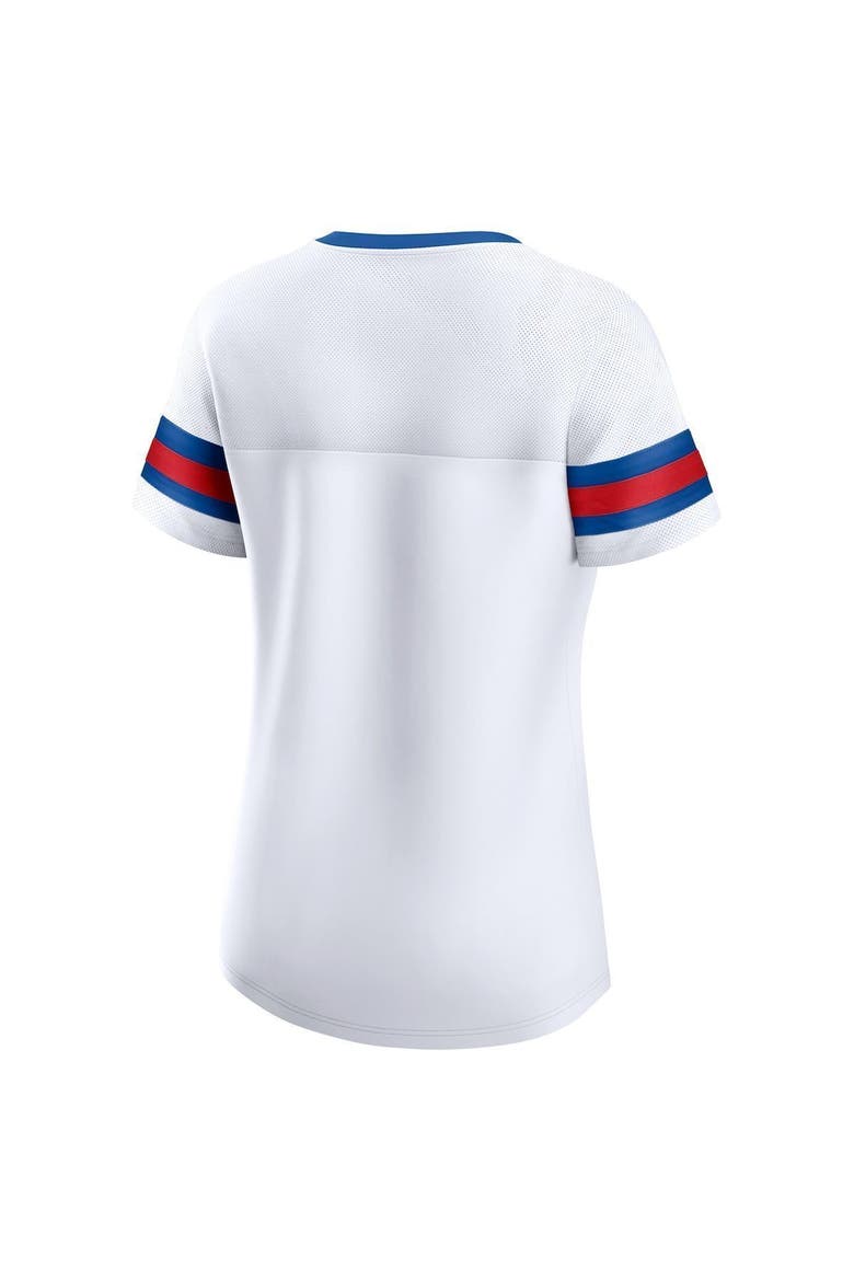 Women's Fanatics Branded White New York Giants Sunday Best Lace-Up T-Shirt, Alternate, color, White