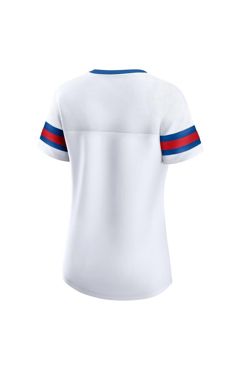 FANATICS Women's Fanatics Branded White New York Giants Sunday Best Lace-Up T-Shirt, Alternate, color, White