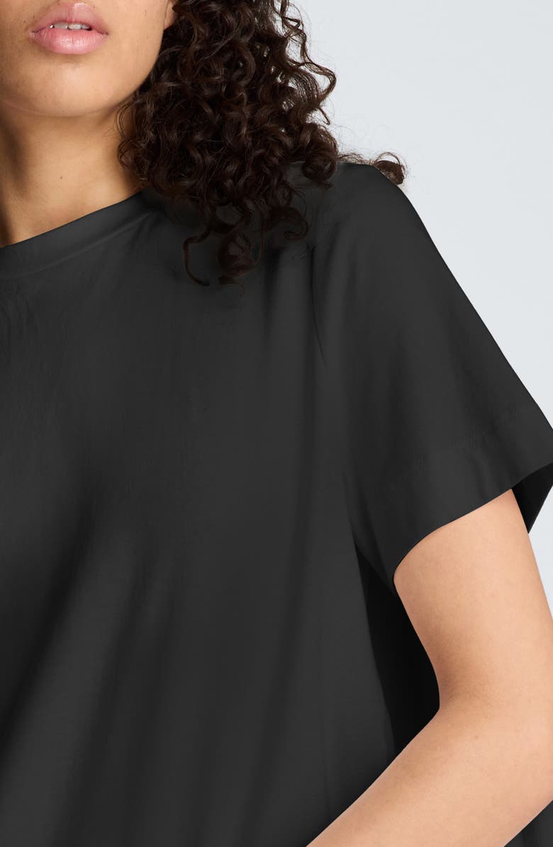 Kenneth Cole High/Low Pleat Back Top, Alternate, color, Black