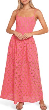 Petal & Pup Sonny Cotton Eyelet Maxi Dress
