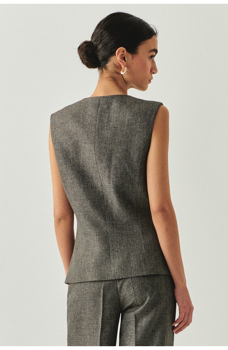 Exquise Royal Sleeveless Vest, Alternate, color, Grey
