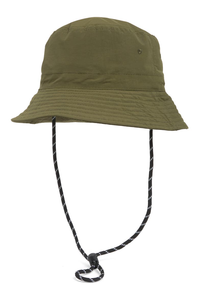 Elevated Bucket Hat, Main, color, GREEN CYPRESS
