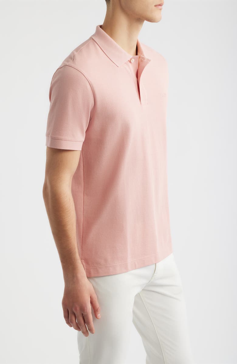 BOSS Pallas Cottton Polo, Alternate, color, Light/ Pastel Pink