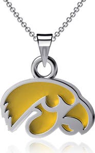 DAYNA DESIGNS Iowa Hawkeyes Enamel Small Pendant Necklace