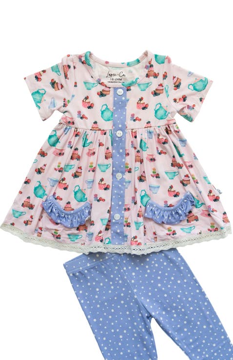 Lillian's Garden Tea Party Tunic & Legging Set - Toddler