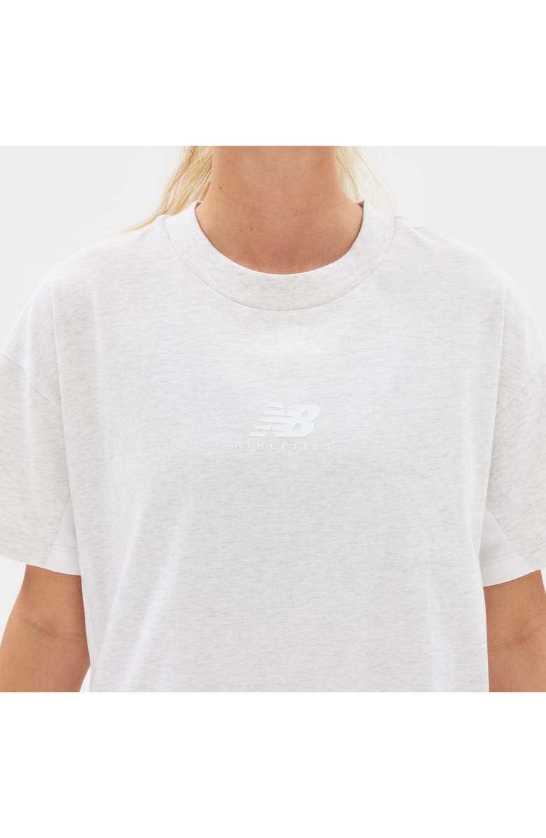 New Balance Athletics Cotton T-Shirt Dress, Alternate, color, Sea Salt