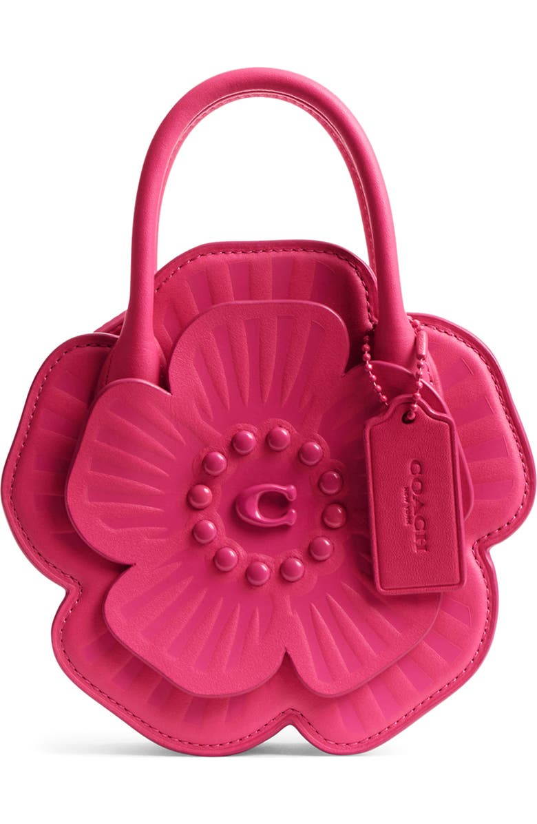 COACH Tea Rose Crossbody Bag, Main, color,