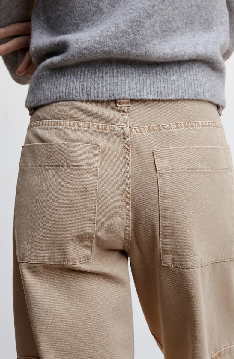 MANGO Relaxed Straight Leg Cargo Jeans, Alternate, color,