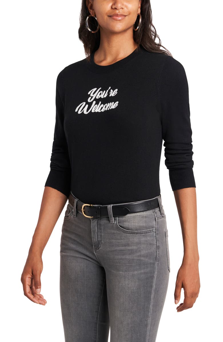 1.STATE You're Welcome Embroidered Sweater, Main, color, 