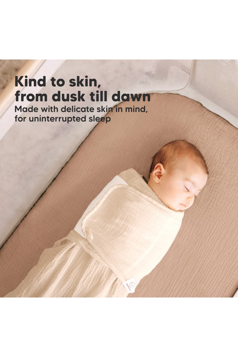 2-Pack Lyra Muslin Bassinet Sheets, Alternate, color, Almond