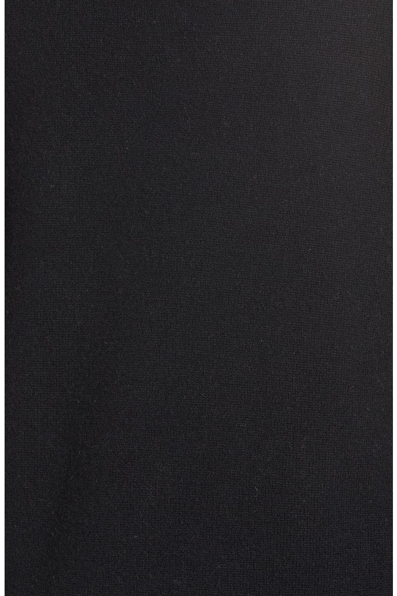 Shirttail Wool & Cashmere Boatneck Tunic, Alternate, color, BLACK