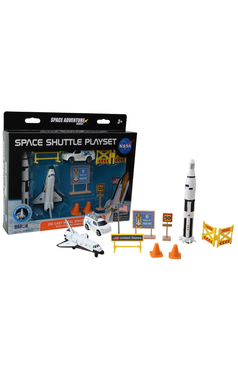 Space Adventure Space Shuttle Playset 10 Pieces, Main, color, Multicolored