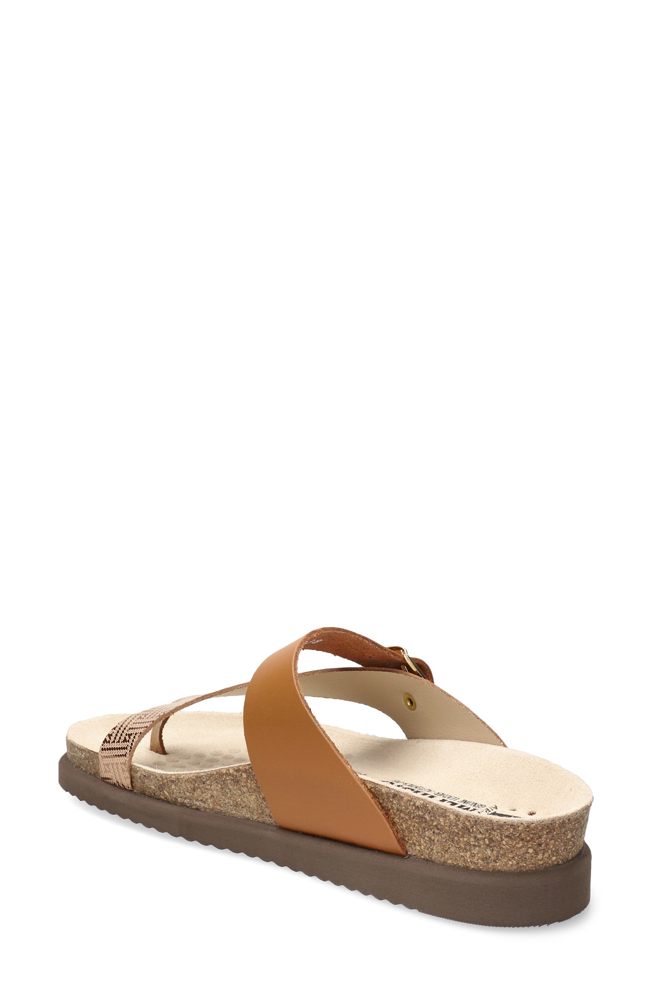 Helen Mix Toe Loop Sandal, Alternate, color, CAMEL HELIOS