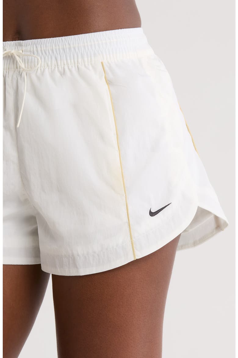 Windrunner Mid-Rise 2-Inch Woven Shorts, Alternate, color, SAIL/ TEAM GOLD/ BLACK