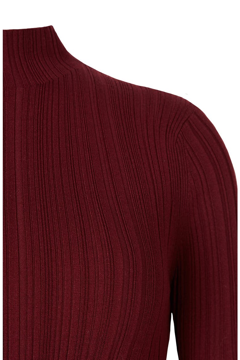 Karla Two-Piece Sweater & Slipdress, Alternate, color, BORDEAUX RED
