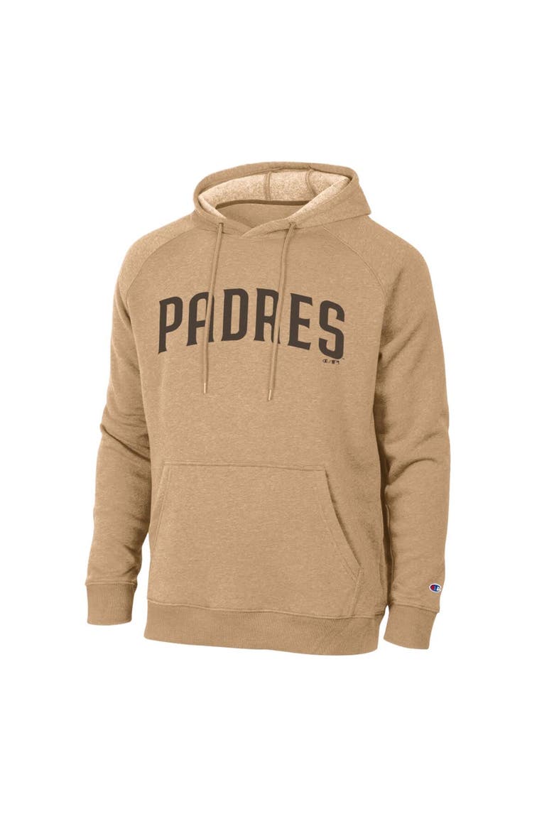 Men's Champion  Brown San Diego Padres Triumph Tri-Blend Raglan Hoodie, Alternate, color, Brown