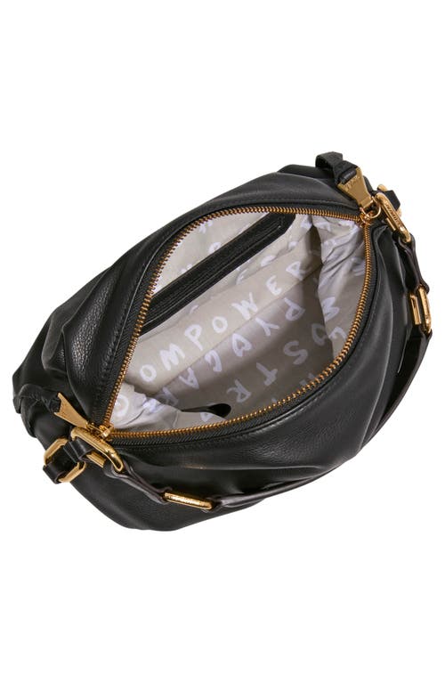 Aimee Kestenberg Dumpling Leather Top Handle Bag In Black