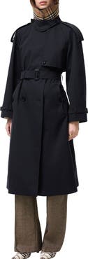 Burberry Long Gabardine Fitzrovia Trench Coat