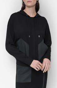 DKNY Mixed Media Hoodie