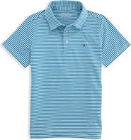 vineyard vines Kids' Bradley Stripe Stretch Polo