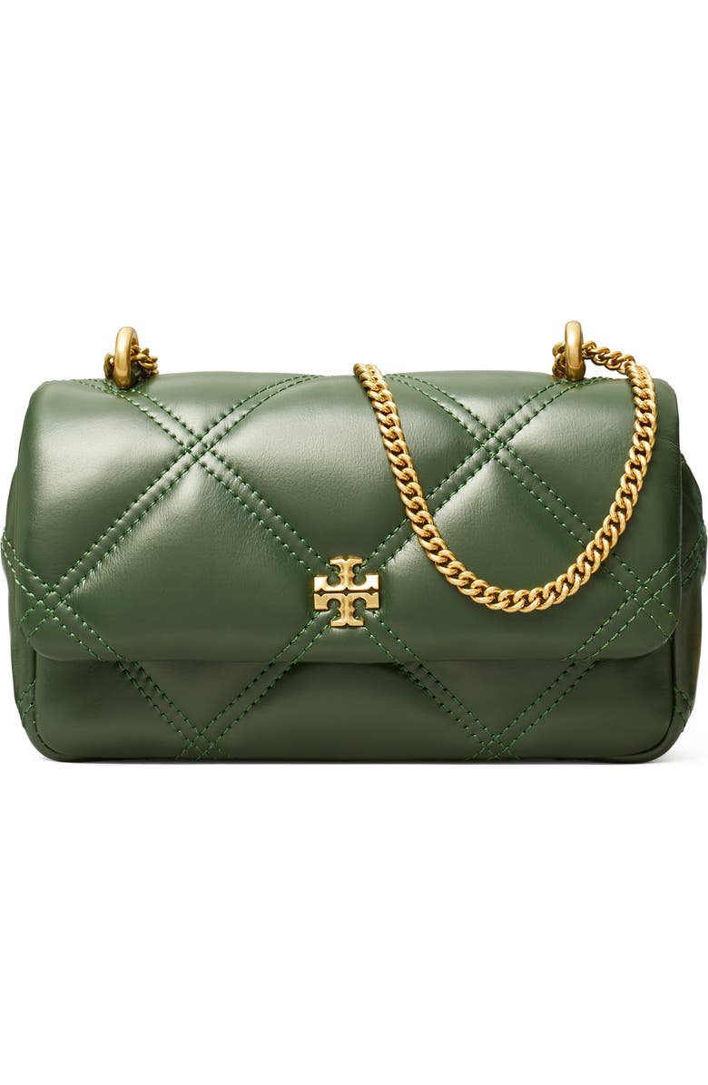 Tory Burch Mini Kira Diamond Quilted Leather Crossbody Bag, Main, color,