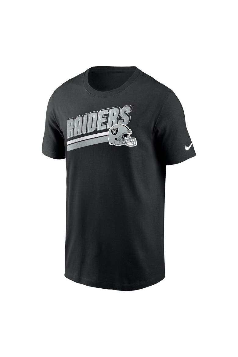 Men's Nike Black Las Vegas Raiders Essential Blitz Lockup T-Shirt, Alternate, color, Black