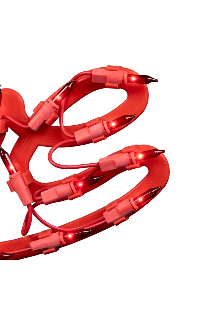 Northlight 17" Red Lighted Love Valentine's Day Window Silhouette, Alternate, color, Red