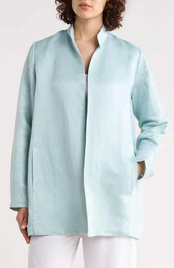 Eileen Fisher Long Linen & Silk Jacket