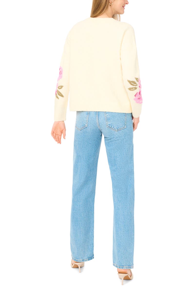Ted Baker Floral Sweater, Alternate, color, Lemon Mist