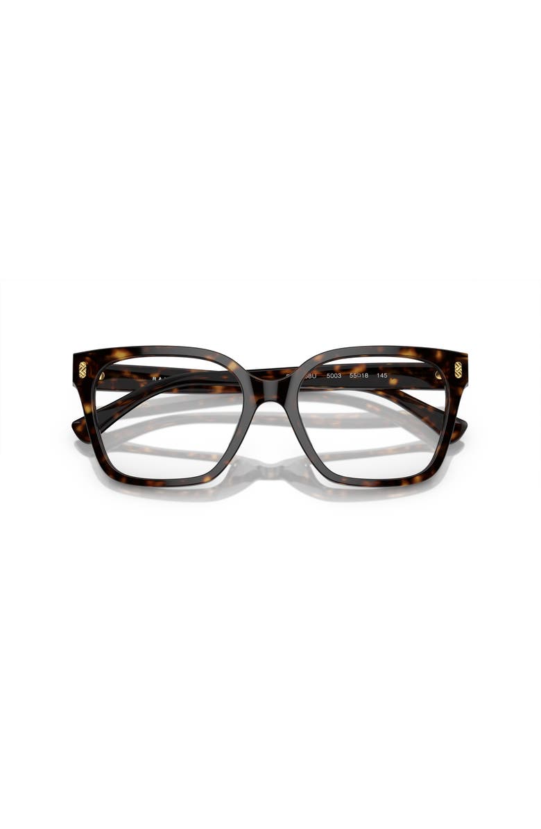 RALPH 53mm Square optical glasses, Alternate, color, Tortoise