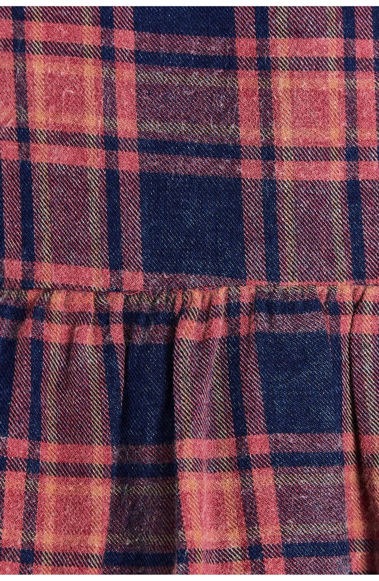 Babycottons Carla Flannel Shirt Dress for Toddler, Alternate, color, Blue