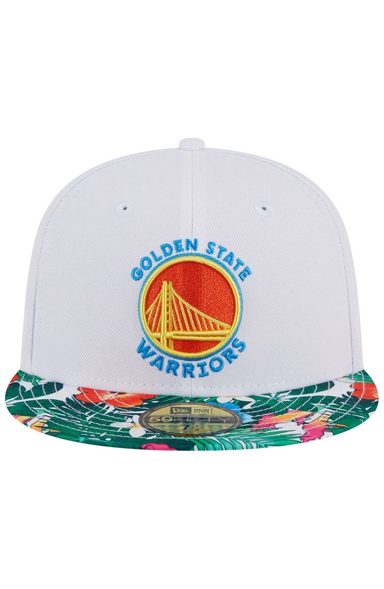 New Era Men's New Era White Golden State Warriors 59FIFTY Fitted Hat, Alternate, color, 