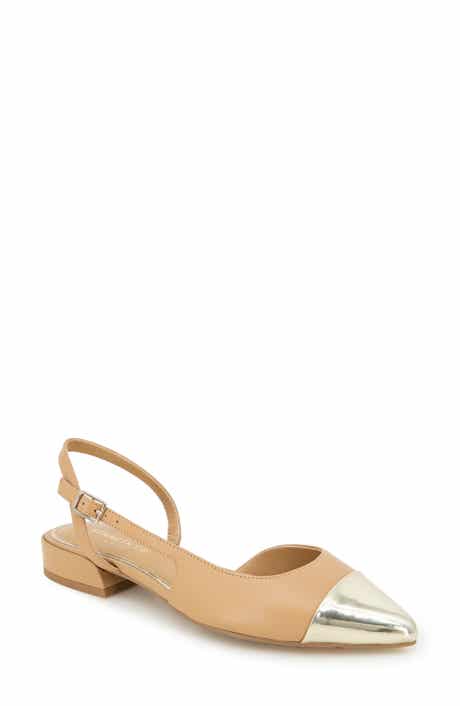 Kenneth Cole New York Cayla Slingback Half d'Orsay Pointed Cap Toe Pump