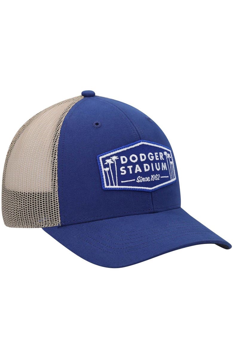 '47 Men's '47 Royal/Natural Los Angeles Dodgers Dodger Stadium Local Haven Trucker Snapback Hat, Alternate, color, 