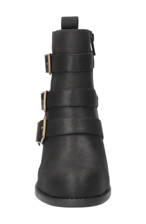 Bella Vita Bowie Buckle Strap Bootie In Black