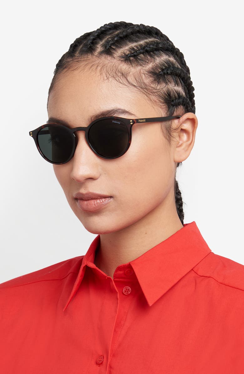 Polaroid 51mm Polarized Phantos Sunglasses, Alternate, color, Havana/ Green Polar