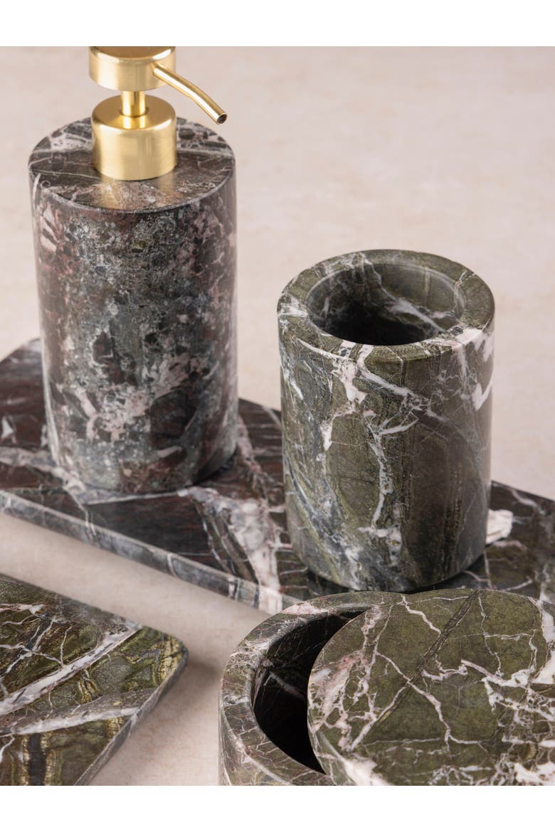 Jardin Verde Levanto Bath Set, Alternate, color, Deep Forest Green