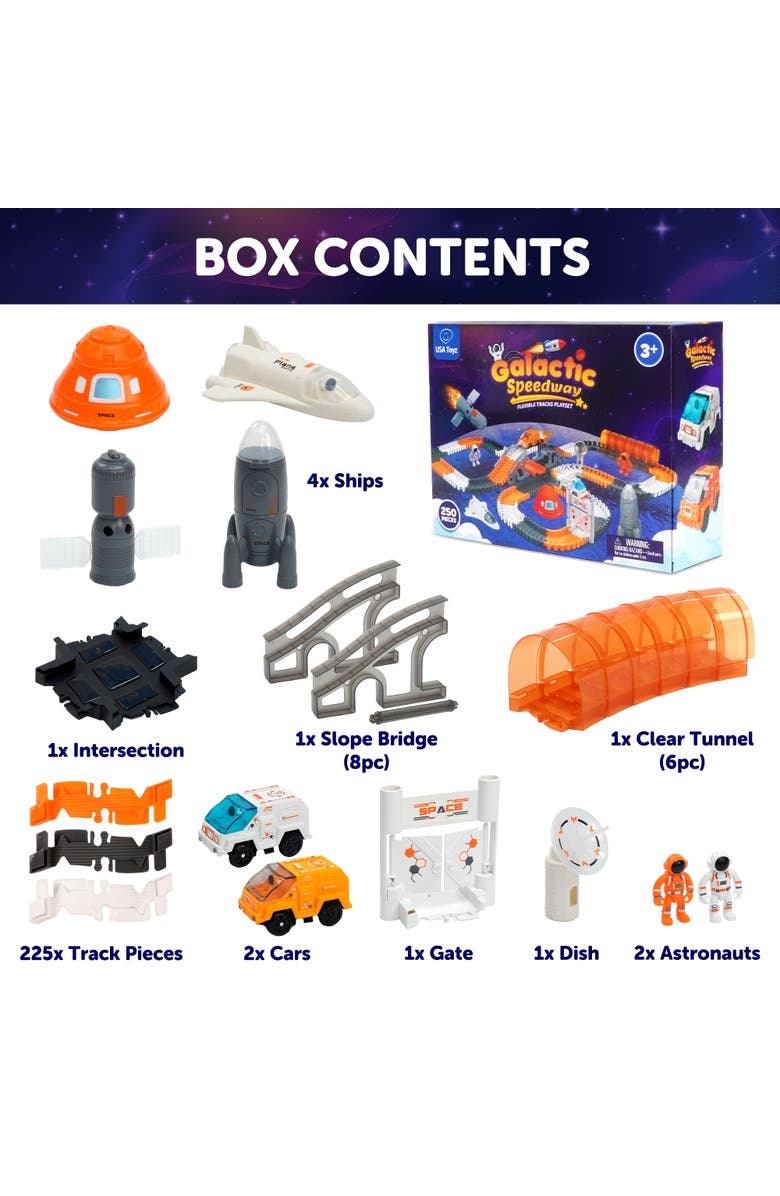 USA Toyz Galactic Race Tracks - 250pk, Alternate, color, Multi Color