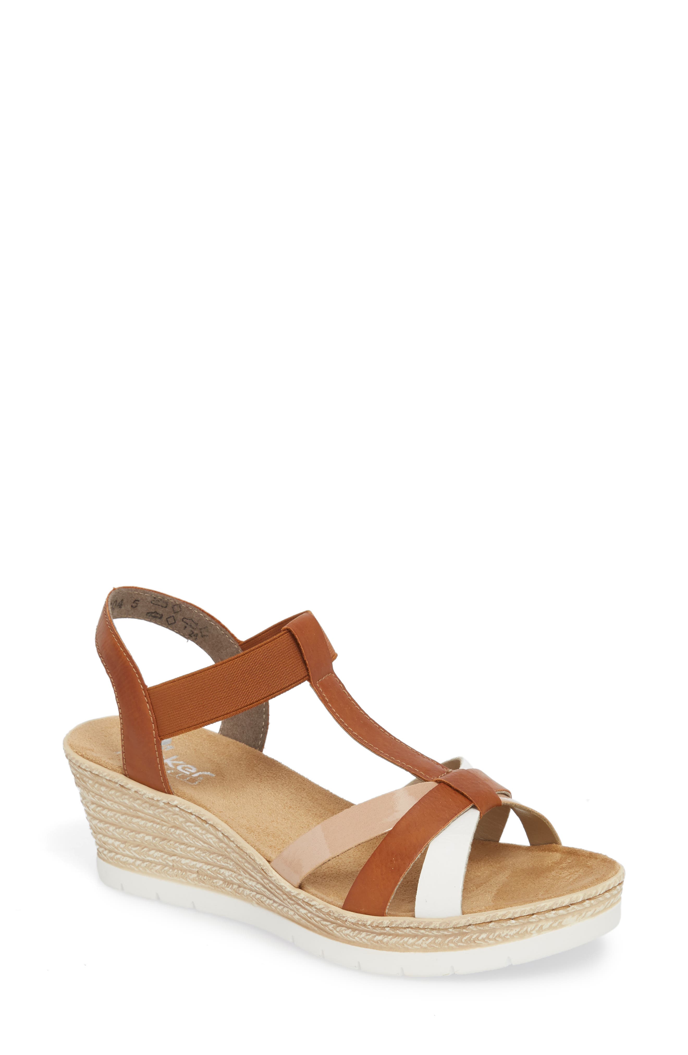Rieker Antistress Fanni 95 Espadrille Wedge Sandal, Main, color, 